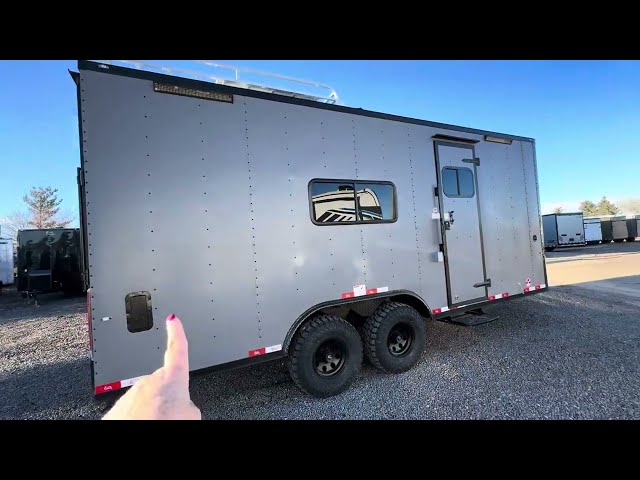 Police Command Center Special Ordered 8.5x20 Colorado Off Road 1/2 Bath Trailer!