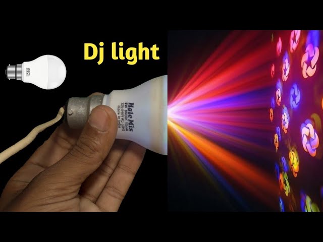 How to make powerfull DJ Light at home using old LED Bulb | Decoration light | Dj light | light