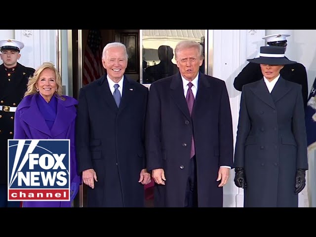 Bidens greet Trumps for pre-inauguration tea at White House