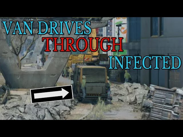 Van drives through Infected - Dying Light 2