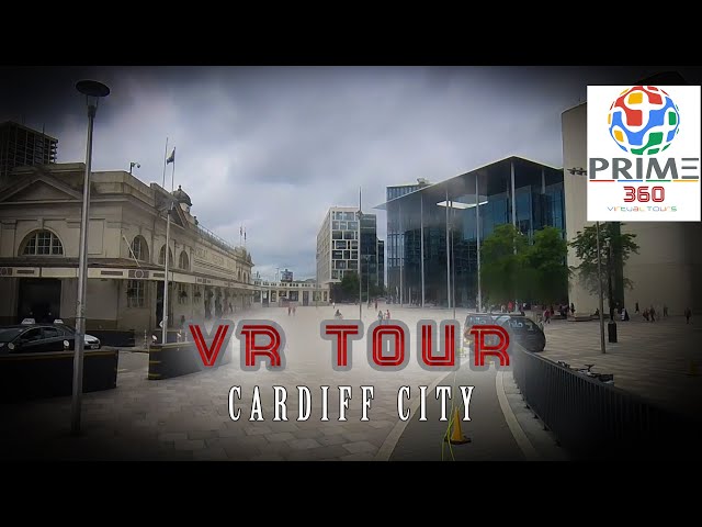 360 degree Engwe E bike ride throw Cardiff central part 1