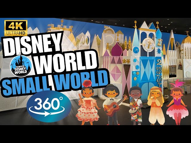 It's a Small World 360 video Magic Kingdom | 4K  Disney World