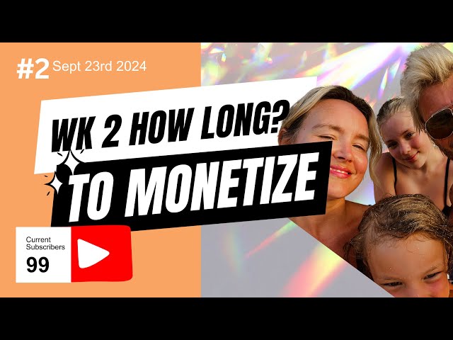 My YouTube Journey at 40: Week 2 - Monetization Goals & Tips! Gained +66 Subscribers