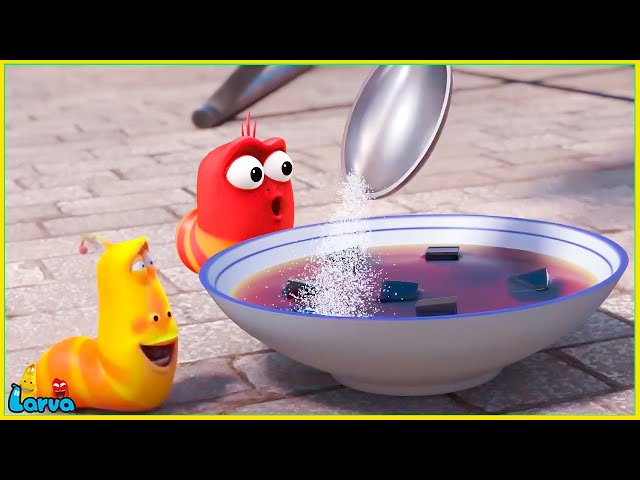 Larva COMEDY VIDEO 2025 : eat jelly| Best Cartoons 2025 | Comics