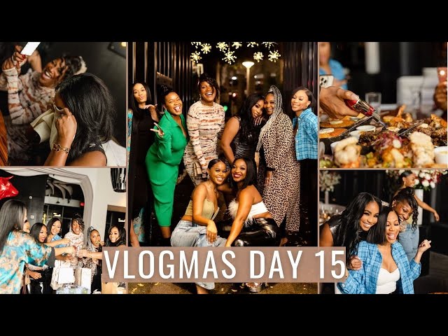 VLOGMAS Day 15 | Team Dinner Recap | JaLisaEVaughn