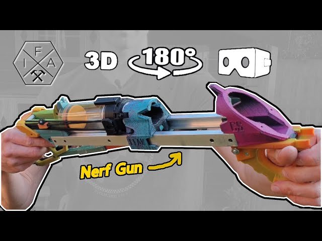 The BEST Nerf Shotgun is 3D Printed | Captain Slug FLAK [4K VR180 3D]