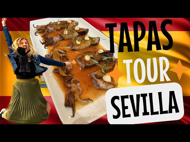 Spanish Food Tour - ULTIMATE TAPAS TOUR in Sevilla Spain! Best Tapas in Sevilla 🇪🇸