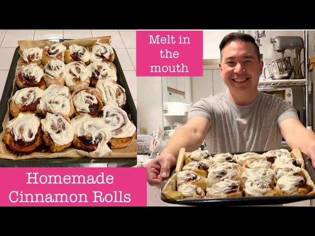 Easy Homemade Cinnamon Rolls Recipe ( Melt in the mouth - No Mixer needed )