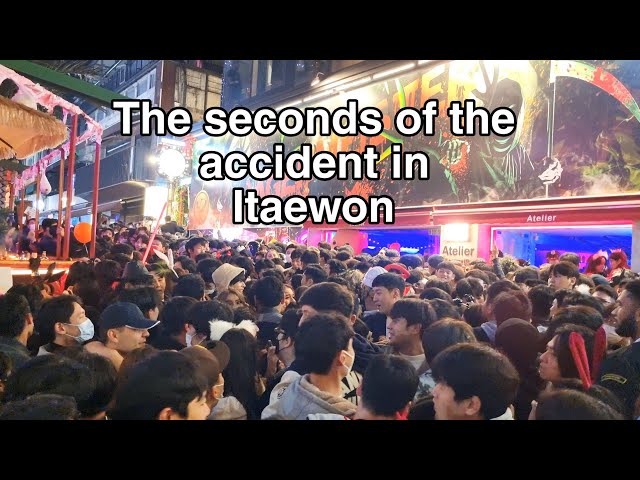 [4K] Seconds before the accident at Halloween Itaewon 2022-Condolences to the family and victims