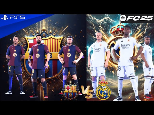 FC 25 VOLTA - RONALDO, MESSI, YAMAL, HAALAND,LEWANDOWSKI, MBAPPE ALL STARS | BARCELONA vs REALMADRID