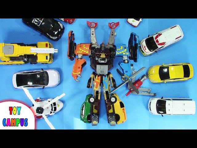 Tobot Giga Seven 7-in-1 Transformers Robot To Car | 또봇 7단합체 기가 세븐 | ToysReview ToyCampus