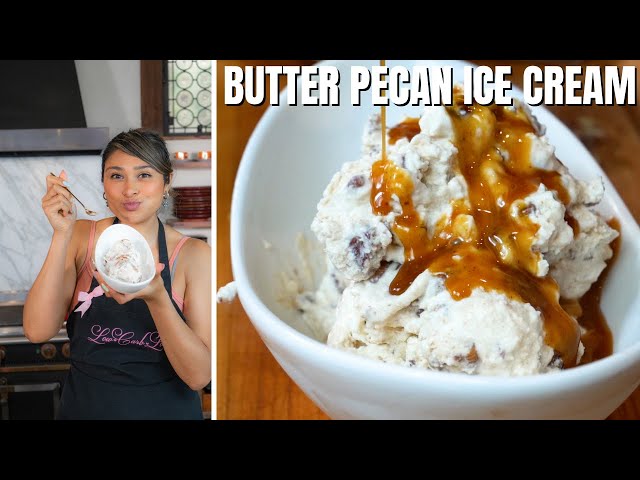 BUTTER PECAN KETO ICE CREAM! How To Make Keto Ice Cream | Only 3 Net Carbs!