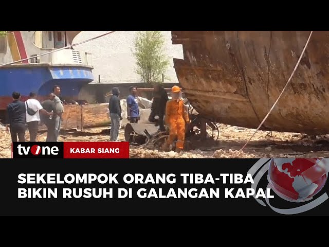 Kisruh Sengketa Kapal di Batam, Sekelompok orang Datangi Galangan | Kabar Siang tvOne