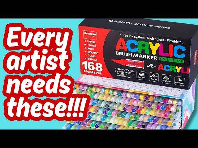 Why These Popular Acrylic Brush Markers from TEMU are a Must buy!!!