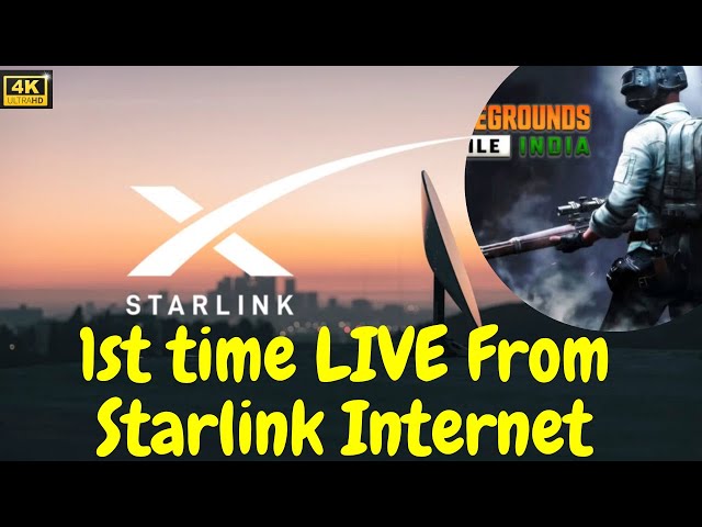 #STARLINK Internet - LIVE : BATTLEGROUNDS MOBILE INDIA