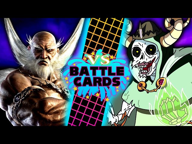 Jinpachi Mishima VS The Lich (TEKKEN VS Adventure Time) - VS Battle Cards