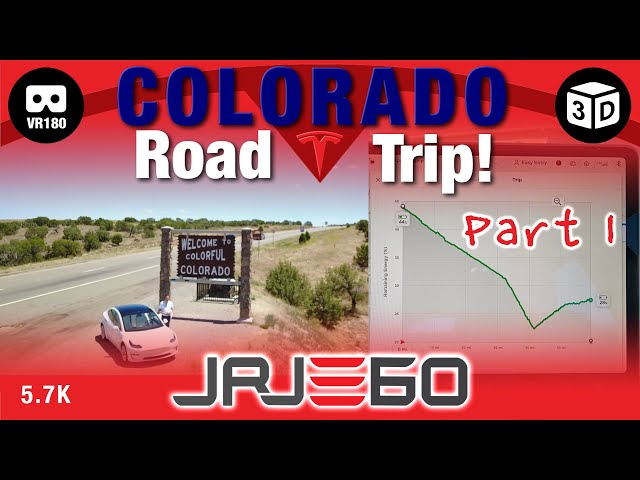 Tesla Model 3 Road Trip - Utah/Colorado (Part 1) VR180 3D 5.7K PoV (passenger)