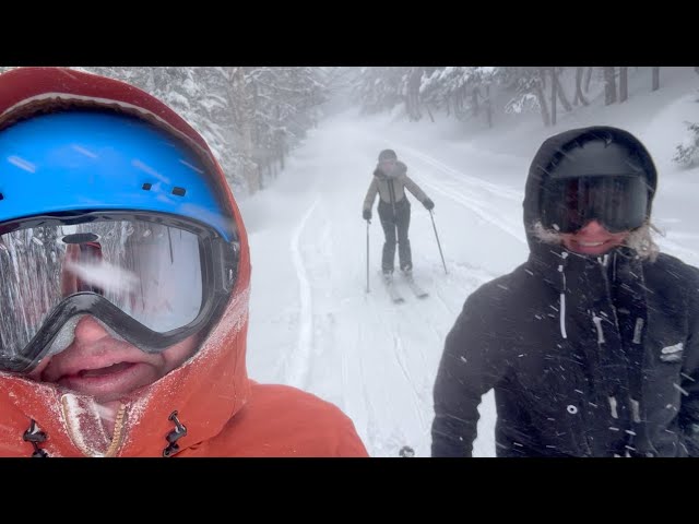 Mondays Are Great For Skiing ~ Live From Stowe Vermont Where It's Blizzarding Again Today