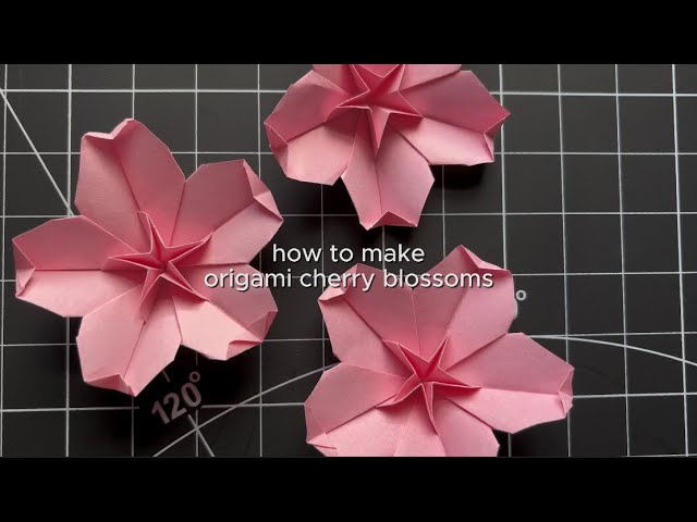 How to make an Origami Cherry Blossom 🌸