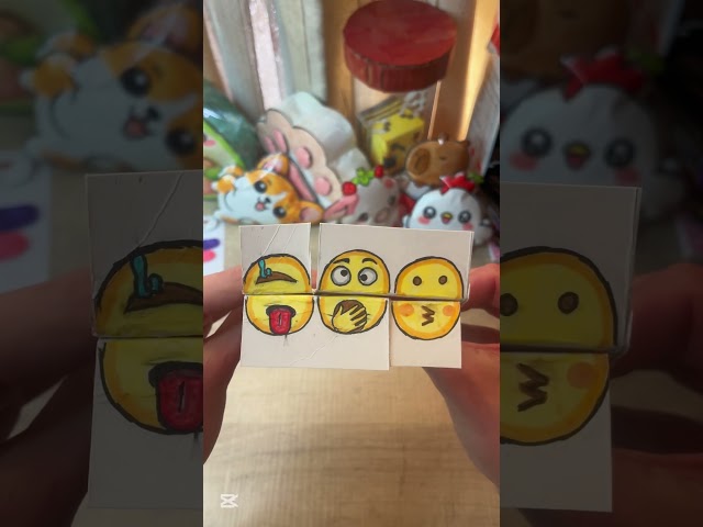 Diy Cute emojis 🤭🤤 #diy #cute #art #crafts #papercraft