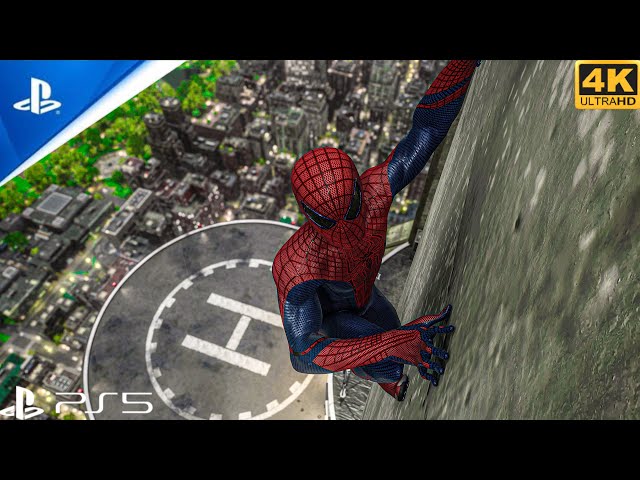 Andrew Garfield TASM realistic gameplay 4K HDR Spiderman 2 Ps5 Slim