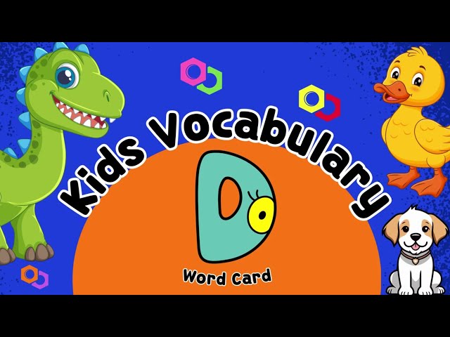 Learn Letter D | Word Card Vocabulary For Kids | Little Baby Sprout