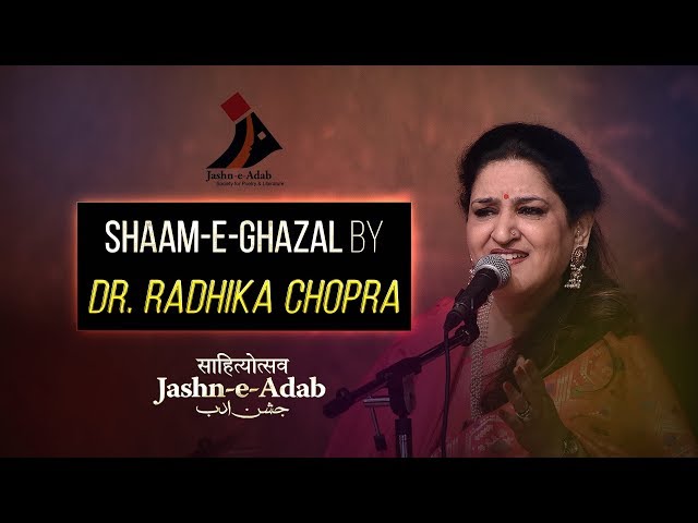 Shaam-e-Ghazal by Dr. Radhika Chopra at Jashn-e-Adab 8th Poetry Festival 2019 Phase-2