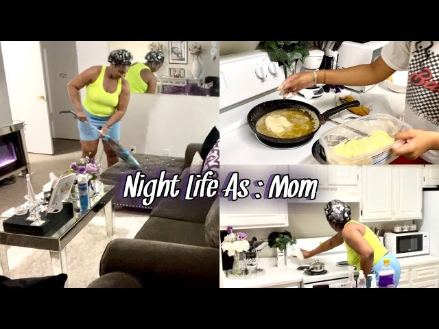 Night Life As: Mom, Teaching Daughter How To: Cook & Late Night Cleaning Kitchen & Living Room / QVL