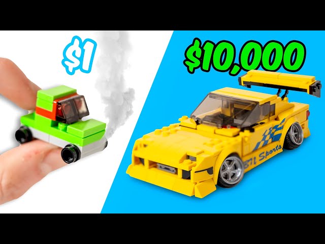 $1 vs $10,000 LEGO Car Upgrade…