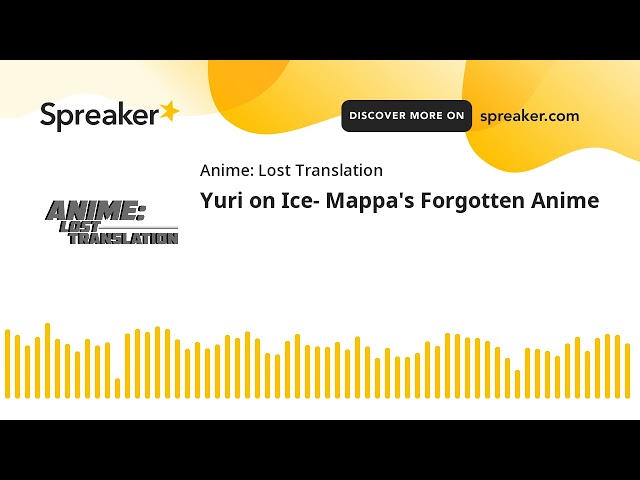 Yuri on Ice- Mappa's Forgotten Anime