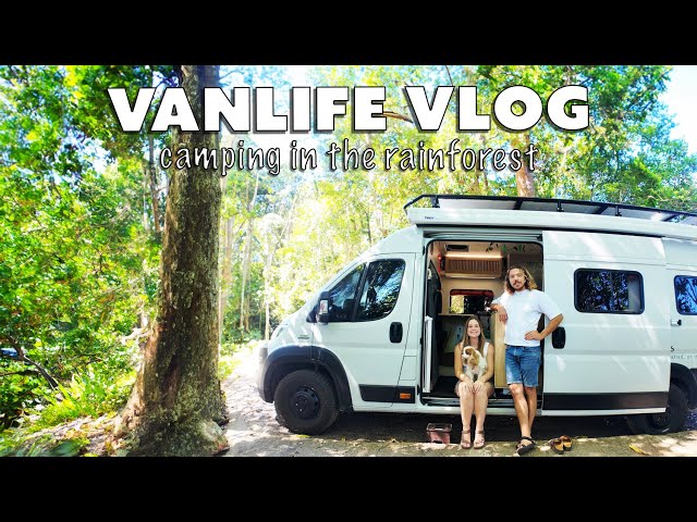 Vanlife Vlog | Camping with our van in the Rainforest | Paronella Park | Travel Vlog