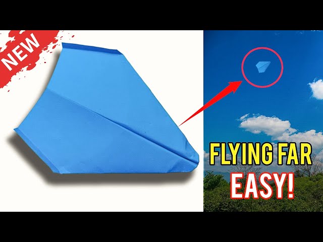 How to Fold a Paper Airplane That Flies (1000 FEET) Far! 🚀 | Easy Folding Tutorial