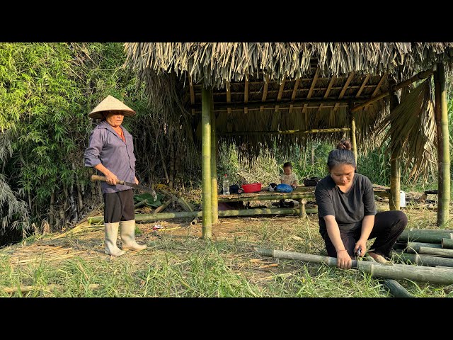 Single mother: Surprised because the land owner came to visit while completing the new house