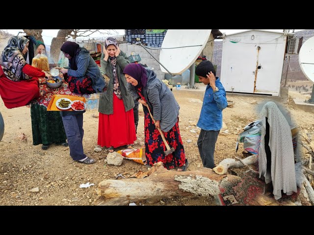 A terrifying scene where Pook touches a nomadic woman's feet and prepares delicious food