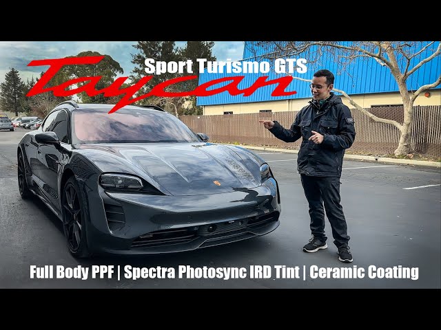 2024 Porsche TAYCAN Sport Turismo GTS | Full PPF, Spectra Photosync Tint, Coating