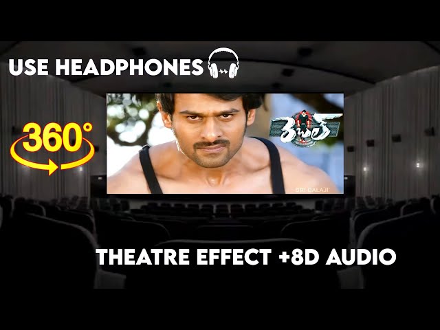 Rebel Movie Prabhas Temple Fight Scene |Theatre Effect and 8D Audio |  8D| Latest Telugu Scenes