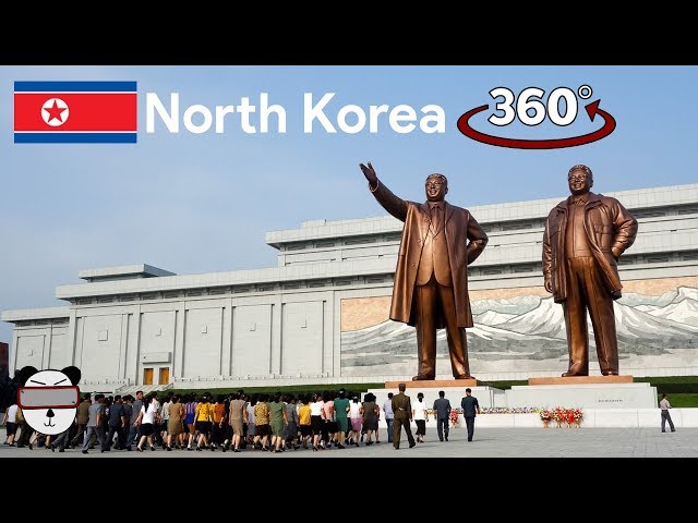 🇰🇵 360° Inside North Korea: Mansudae Grand Monument | Pyongyang, North Korea