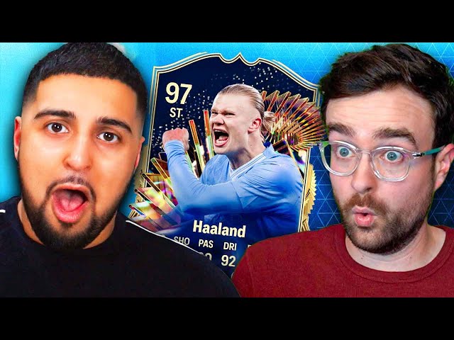 Craziest SBSD Ever! TOTS Haaland Squad Builder Showdown vs @AJ3