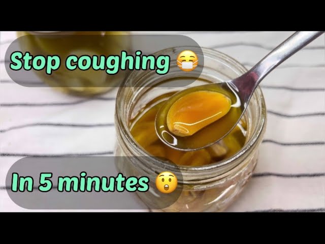 Homemade antibiotic for cough 😷 how to stop cough in 5 MINUTES