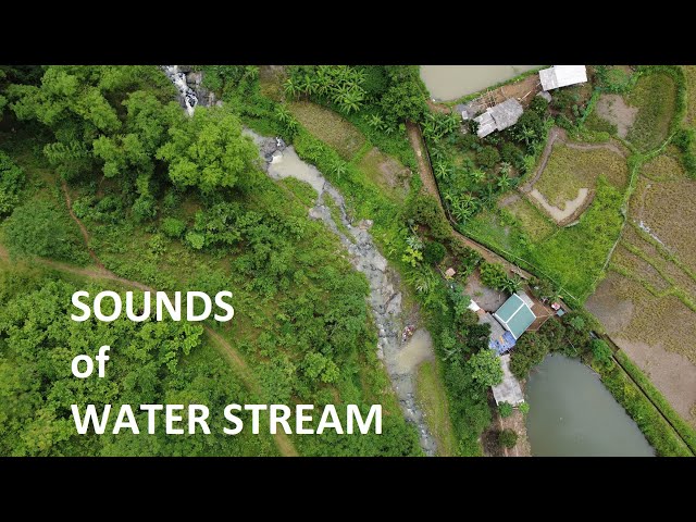 Sounds of water stream flowing, relaxing, easy to sleep