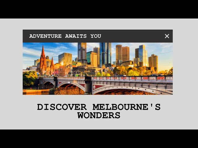 Exploring Melbourne: A City of Culture, Coffee, and Hidden Delights