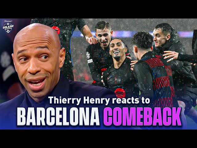 Thierry Henry reacts to Barcelona's INSANE comeback vs Benfica! | UCL Today | CBS Sports