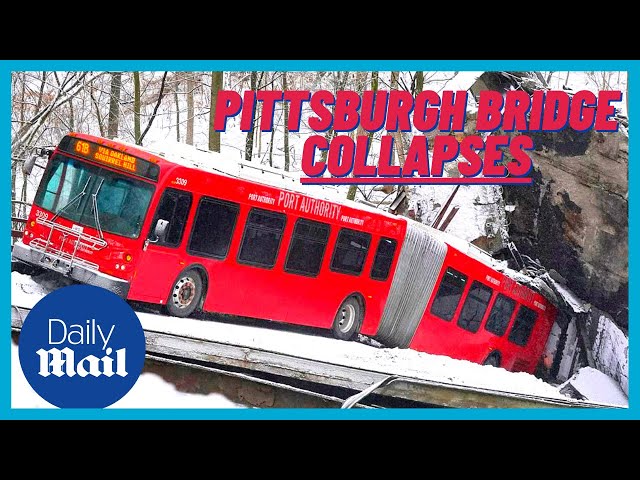 BREAKING NEWS: Pittsburgh bridge collapses and bus dangles off the edge