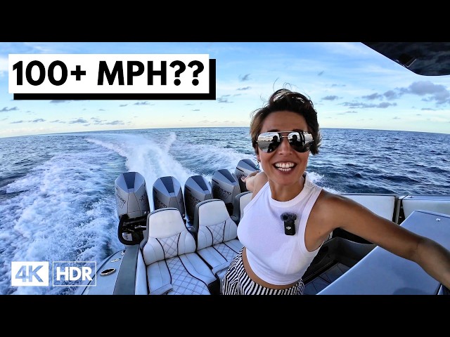 WAY TOO FAST!!! 🤯 Midnight Express 43 Open Sea Trial & Tour Fast Performance Racing Boat