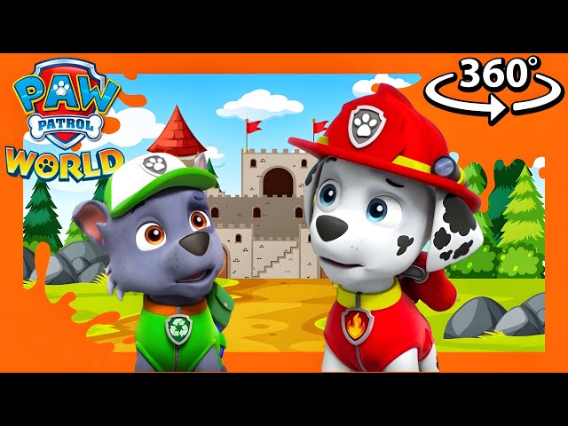 PAW PATROL HEREOS 💙: MARSHALL & ROCKY Fix the Flag | Paw Patrol 360° VR