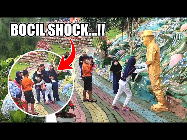 PATUNG ROBOH BIKIN SHOCK..!! STATUE PRANK FUNNIEST REACTION || PRANK PATUNG HIDUP