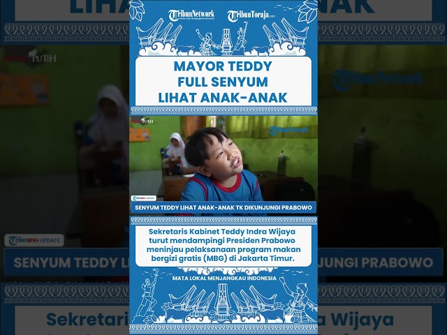 SHORT  Usap-usap Kepala Siswa, Mayor Teddy Senyum Lihat Anak-anak TK Dikunjungi Prabowo