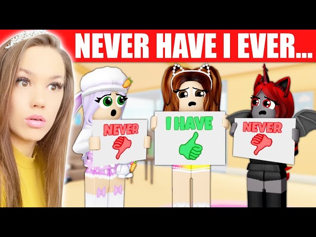 Exposing My FRIENDS In Never Have I Ever With CUTIE AND MOODY (Roblox)