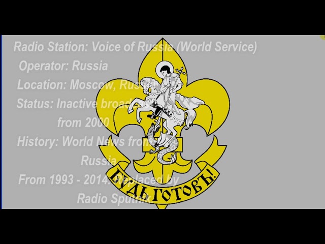 Voice of Russia (World Service) 1993 - 2014