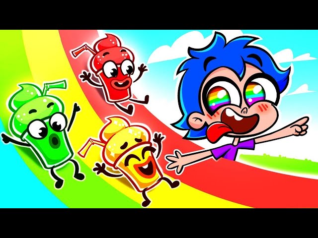 My Rainbow Juice Funny Story ❤️ Learn Colors with a Cartoon Story for Kids